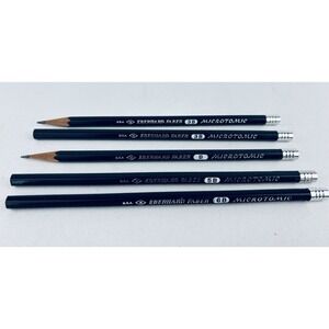 Lot Of 5 Vintage Eberhard Faber Microtomic 3B B 5B 6B Pencils USA  Drawing